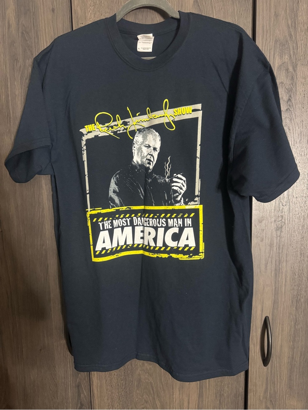 Black Graphic Tee - "The Most Dangerous Man in America"